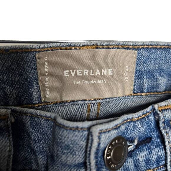 Everlane The Cheeky Jean High Rise Straight Leg Size 26 Crop - Picture 9 of 10